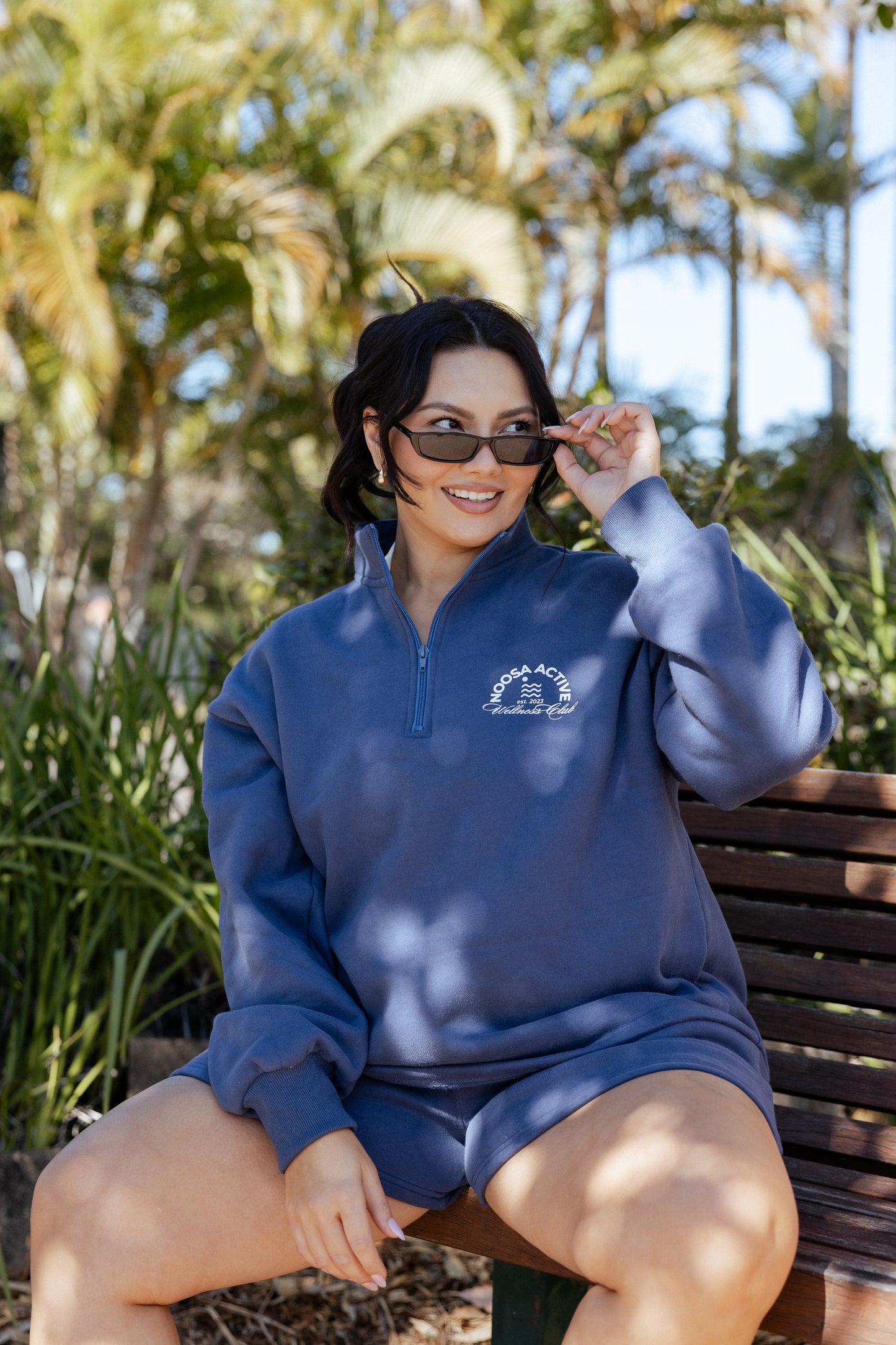 Little Cove Half Zip Jumper - Navy - Noosa Active
