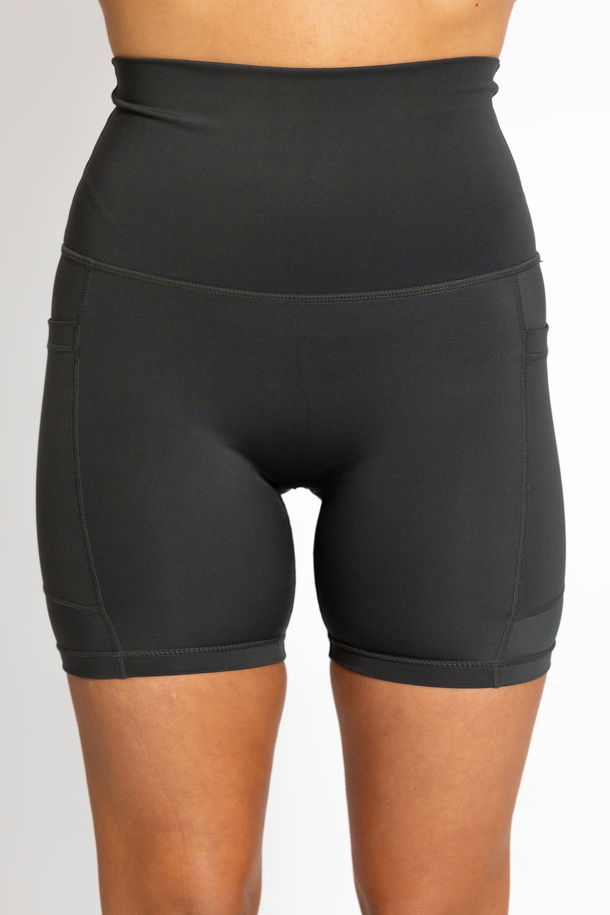 Premium Ultra High Waist 6&quot; Bike Shorts - Forest Green - Noosa Active