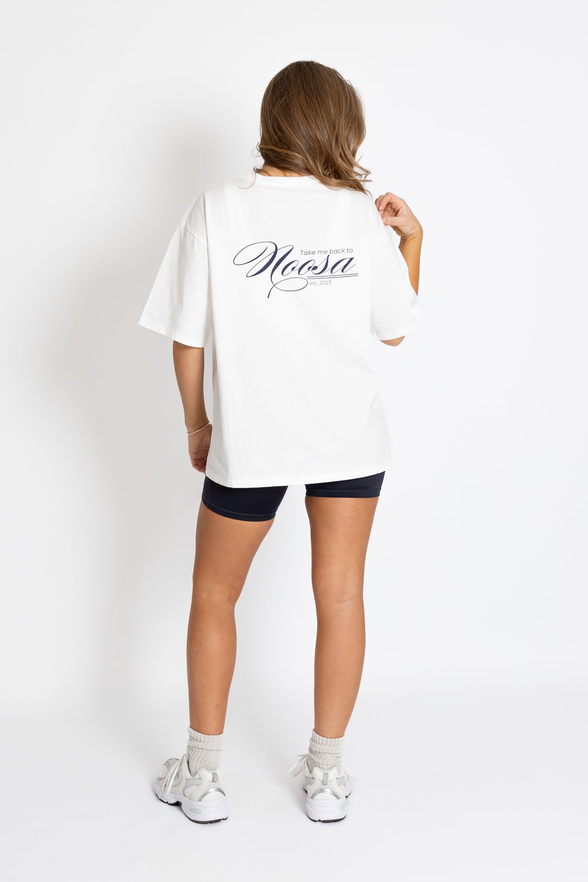 Signature Oversized Tee - White - Noosa Active