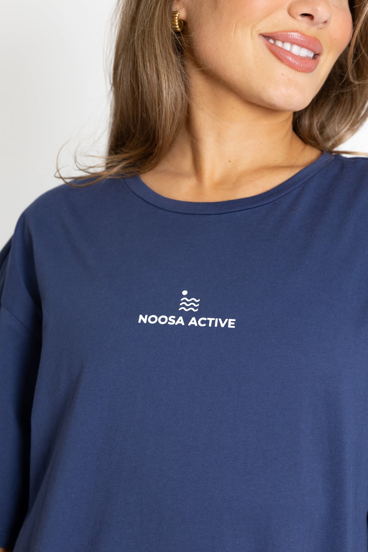 Signature Oversized Tee - Navy - Noosa Active