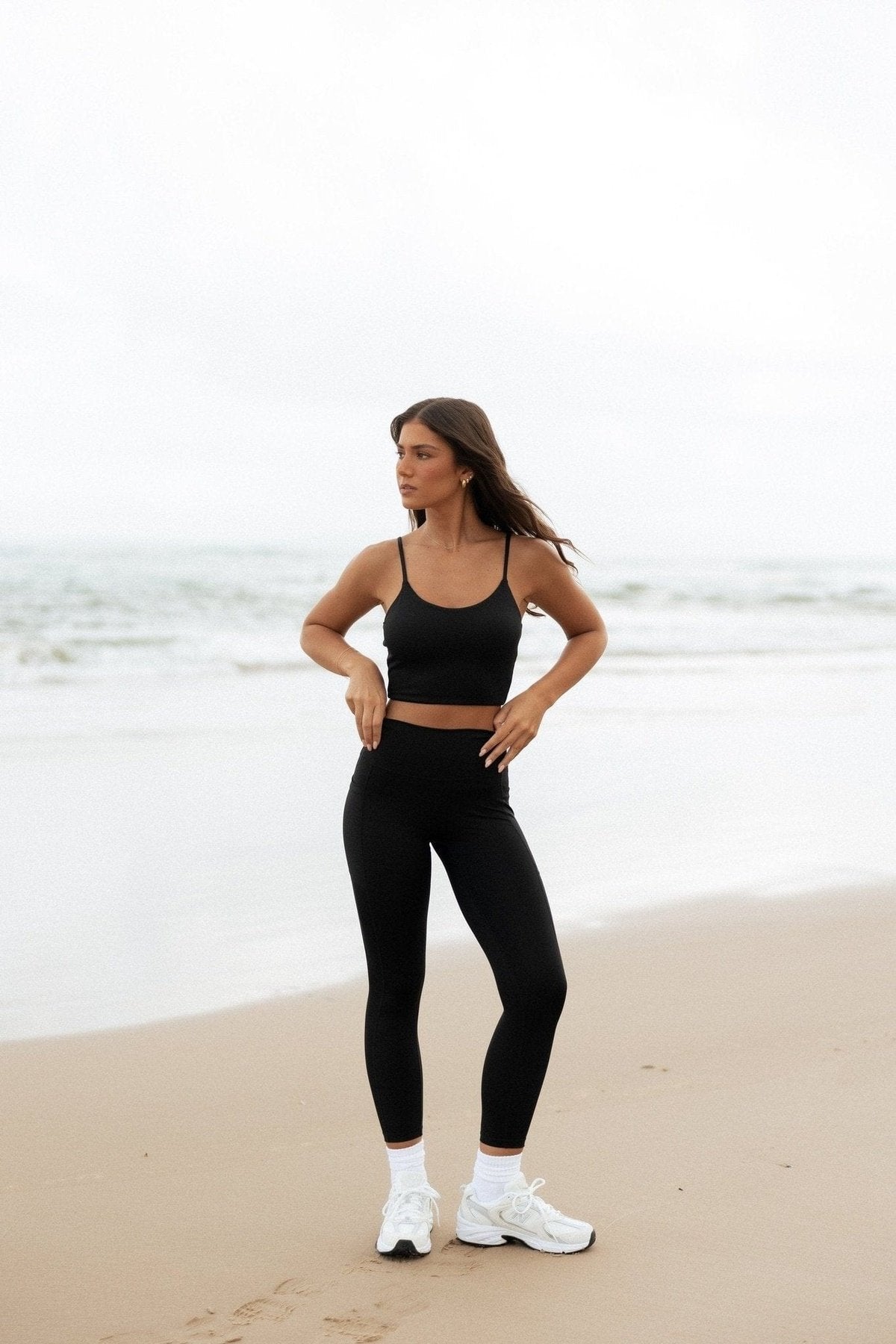 Noosa Active Bottoms Premium 7/8th Length Leggings - Black