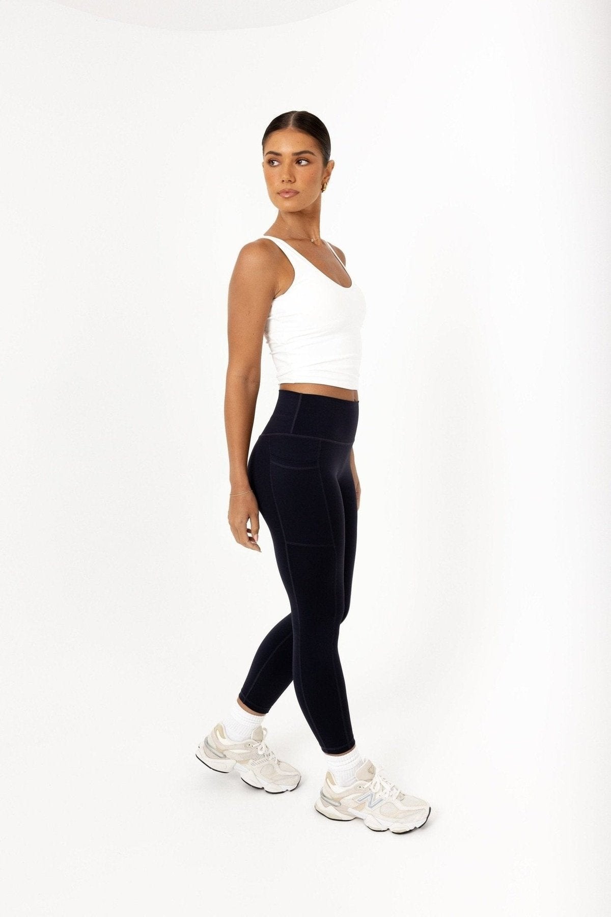 Noosa Active Bottoms Premium 7/8th Length Leggings - Navy