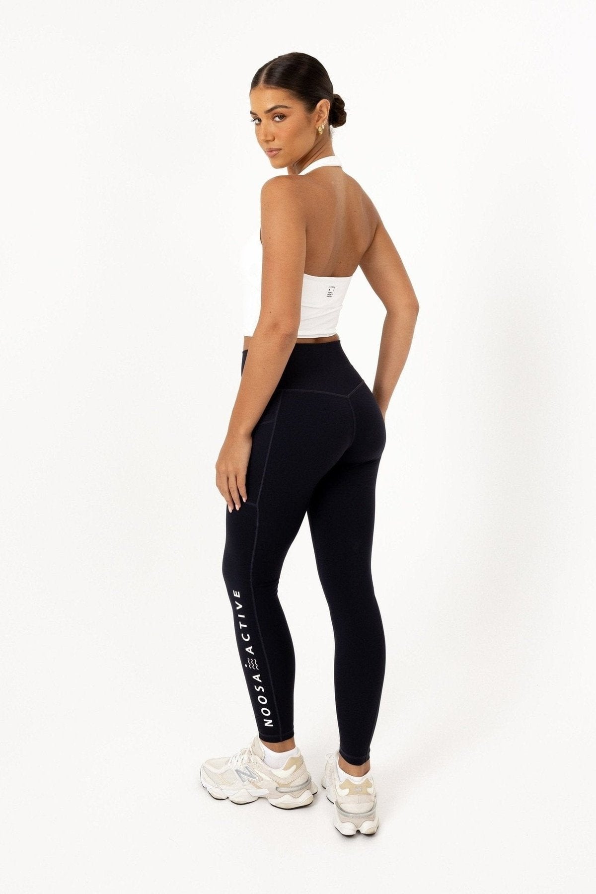 Noosa Active Bottoms Premium Full Length Leggings - Navy