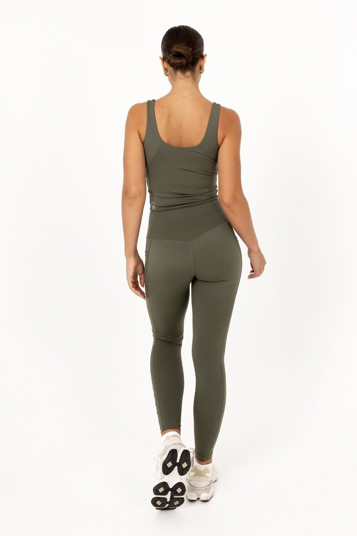 Noosa Active Bottoms Premium Full Length Leggings - Olive