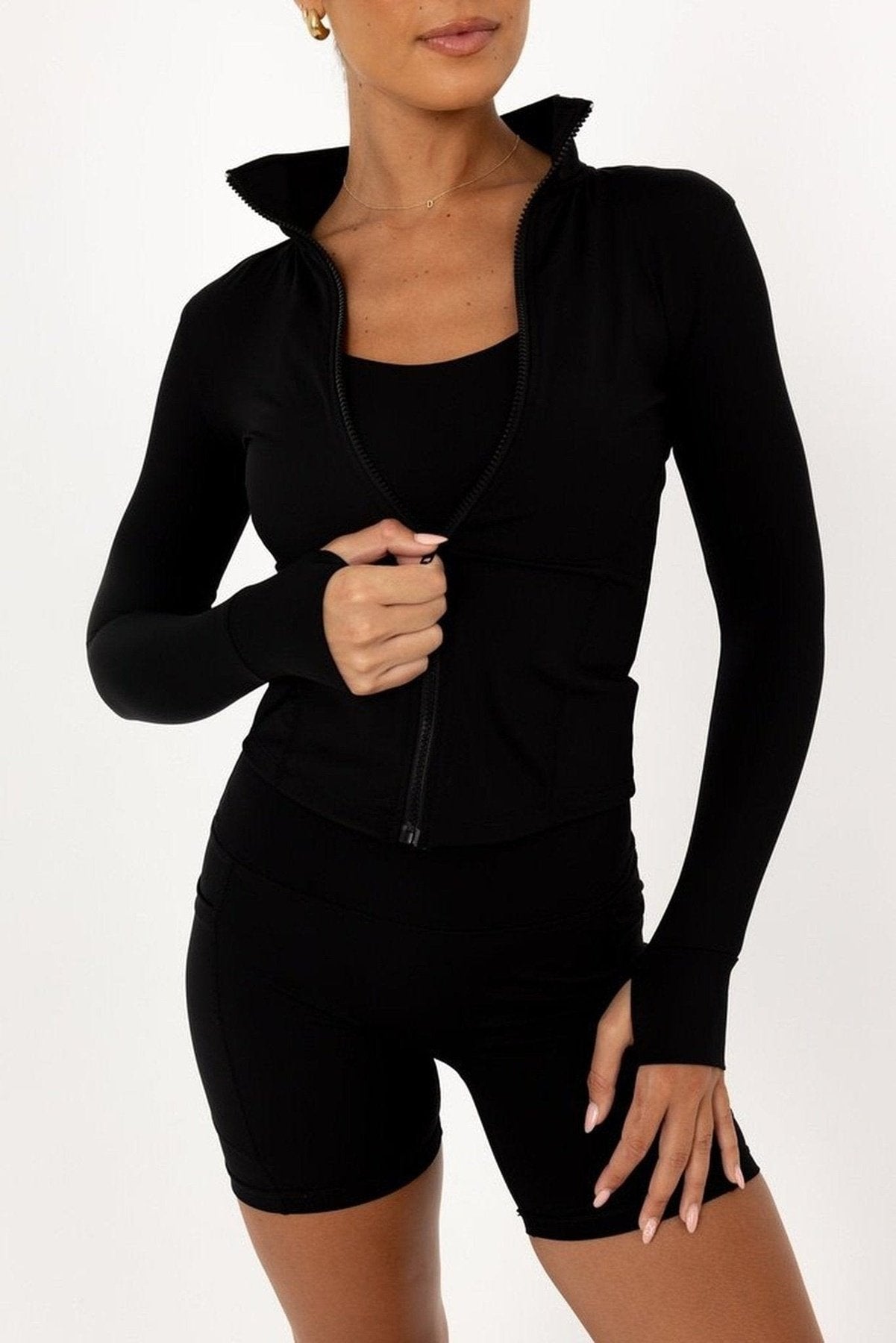 Noosa Active Outerwear Hastings Sculpt Crop Jacket - Black