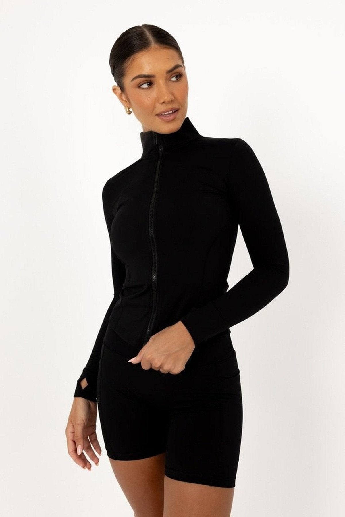 Noosa Active Outerwear Hastings Sculpt Crop Jacket - Black